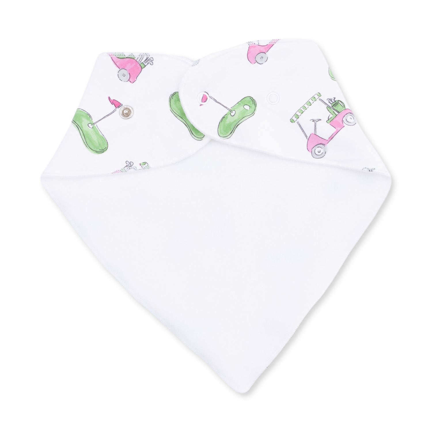 Golf Carts Pink - Bandana Bib