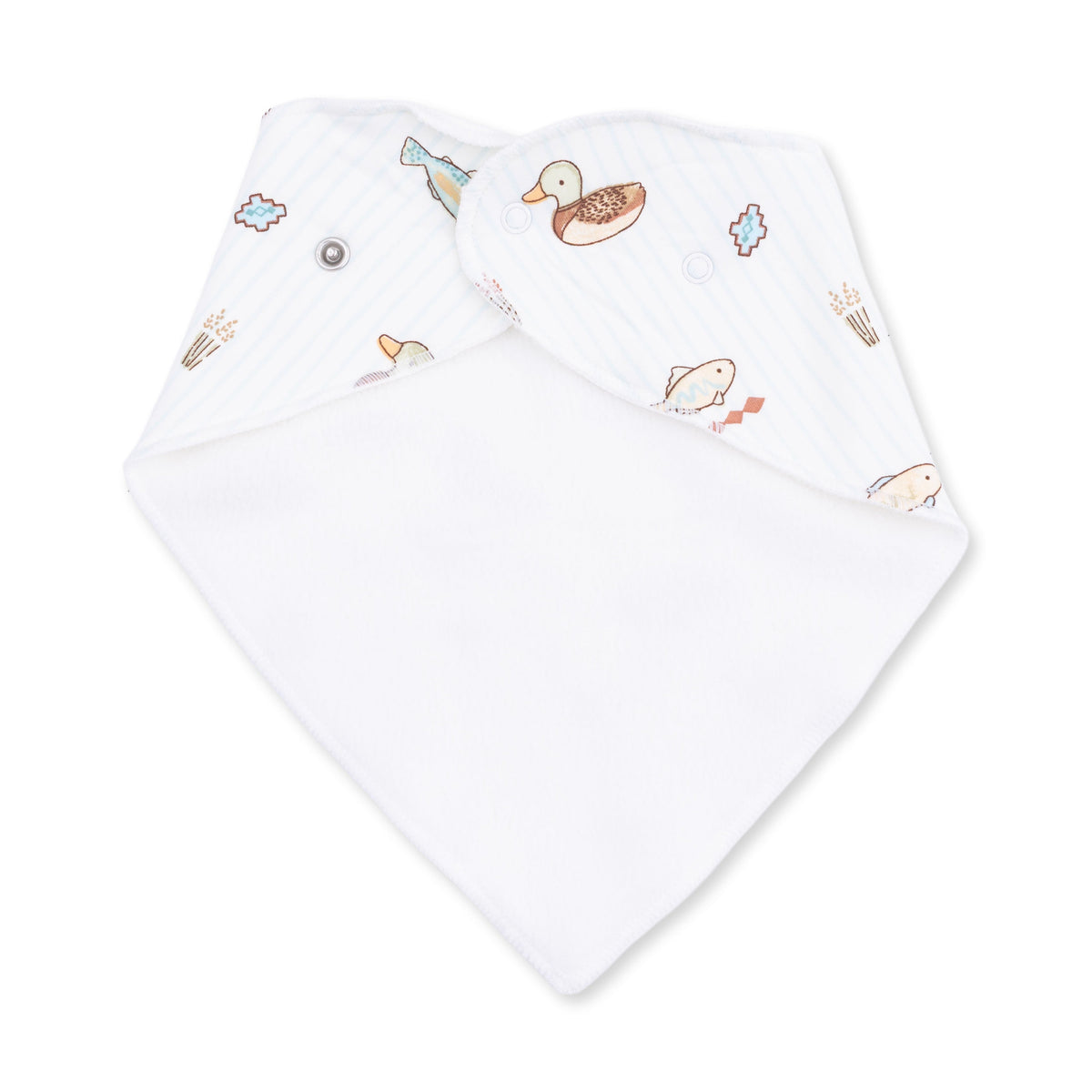 Viscose from Bamboo Bandana Bib, Lake Cuties by Angel Dear (view 3 of 4)