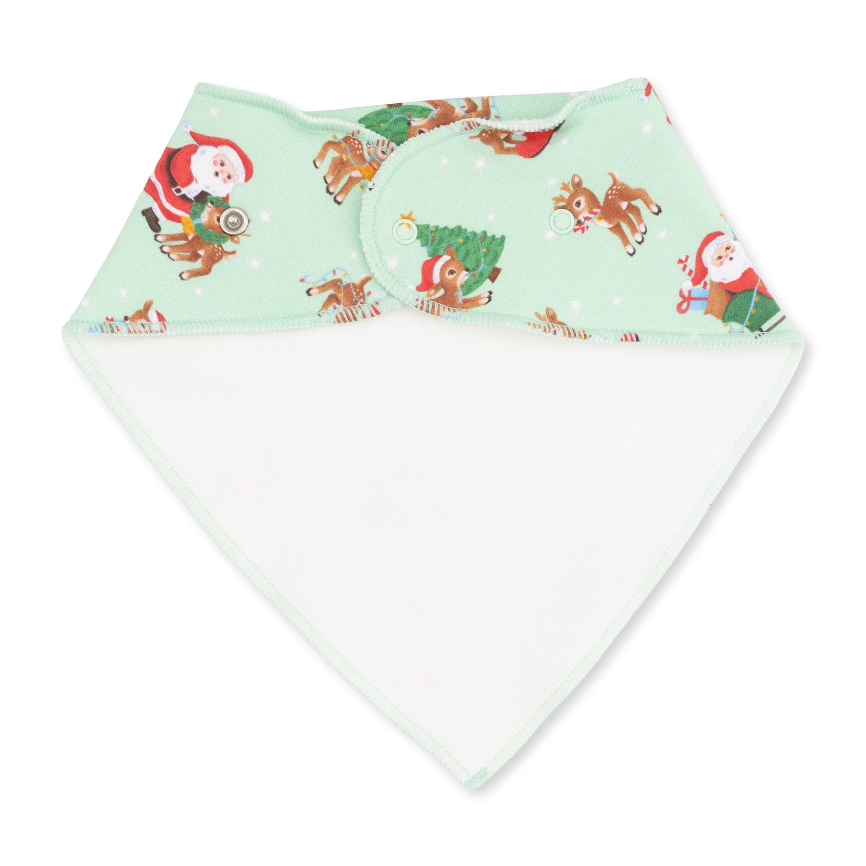 Vintage Reindeer & Santa Uni - Bandana Bib by Angel Dear