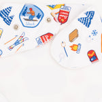 Vintage Ski Patches - Bandana Bib by Angel Dear (view 3 of 3)