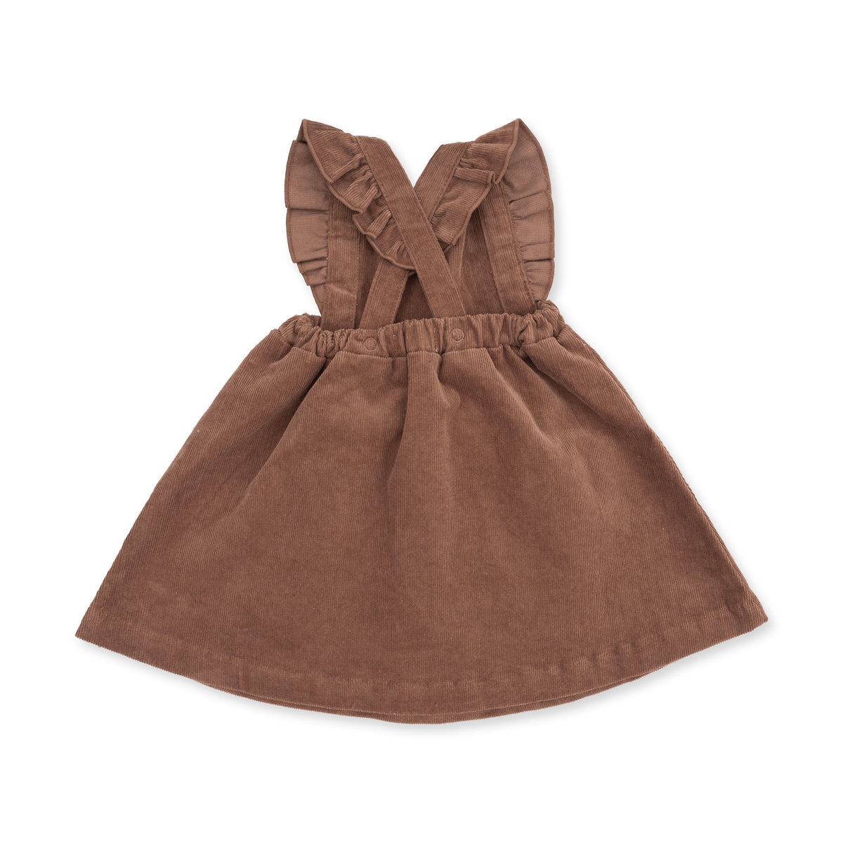 Solid Beaver Fur Corduroy - Pinafore Dress by Angel Dear