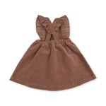 Solid Beaver Fur Corduroy - Pinafore Dress by Angel Dear