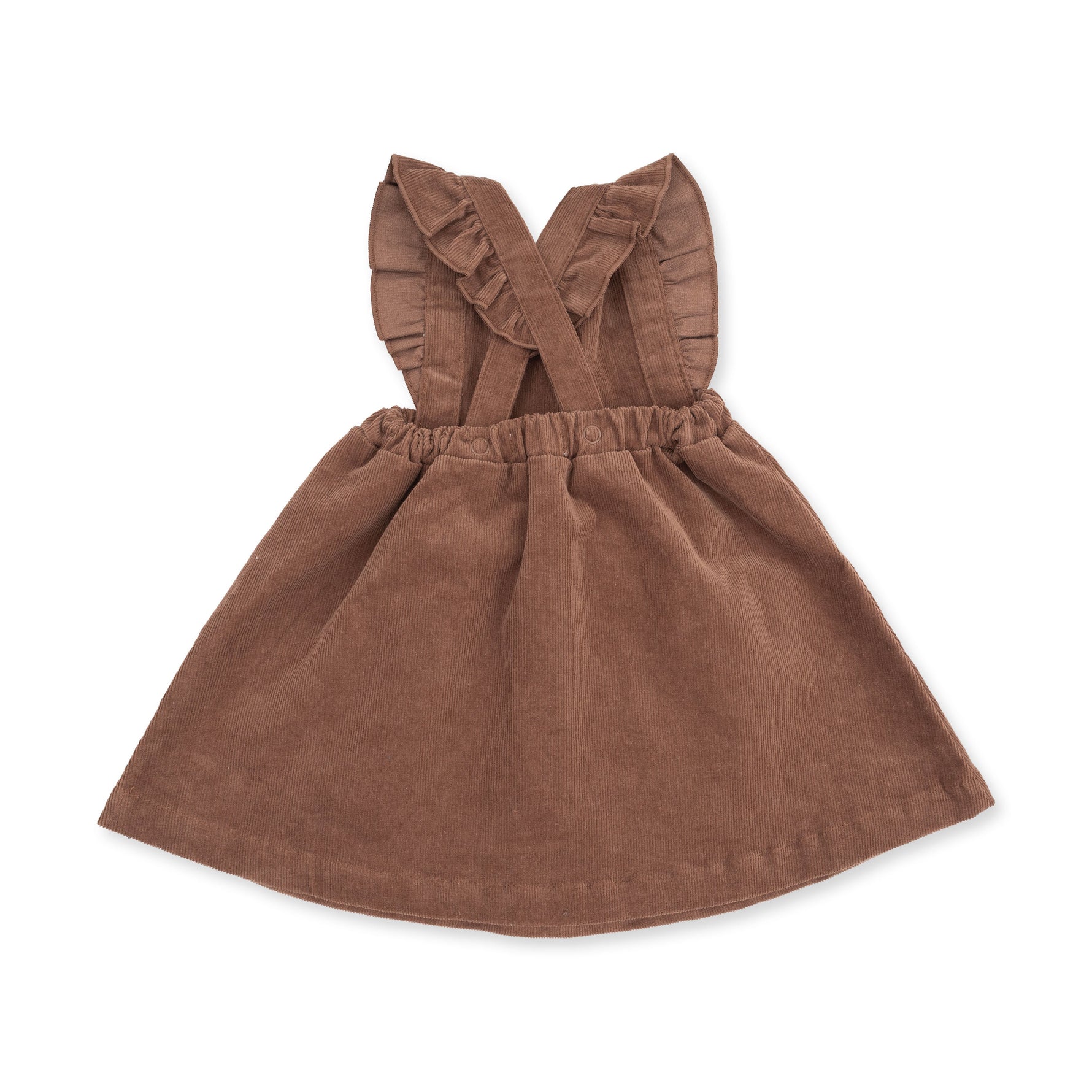 Solid Beaver Fur Corduroy - Pinafore Dress by Angel Dear