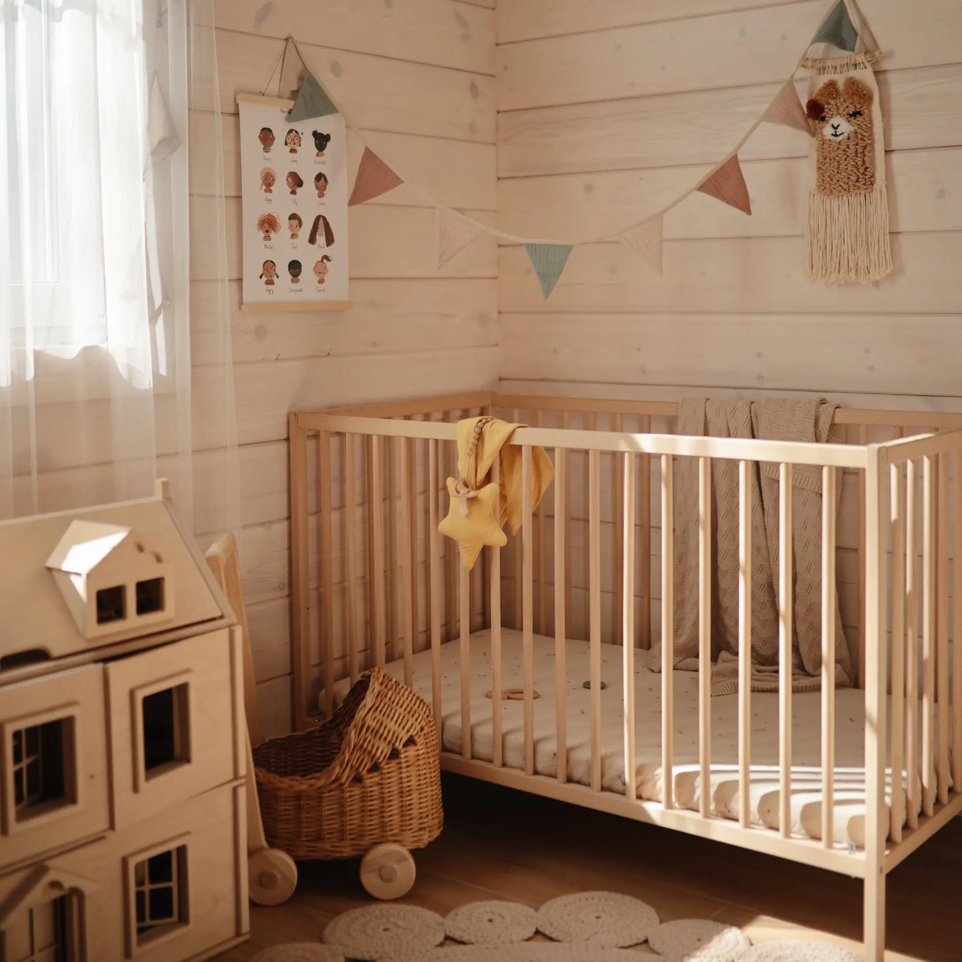 Extra Soft Muslin Crib Sheet for Baby 100% Cotton Breathable and Cozy Mushie