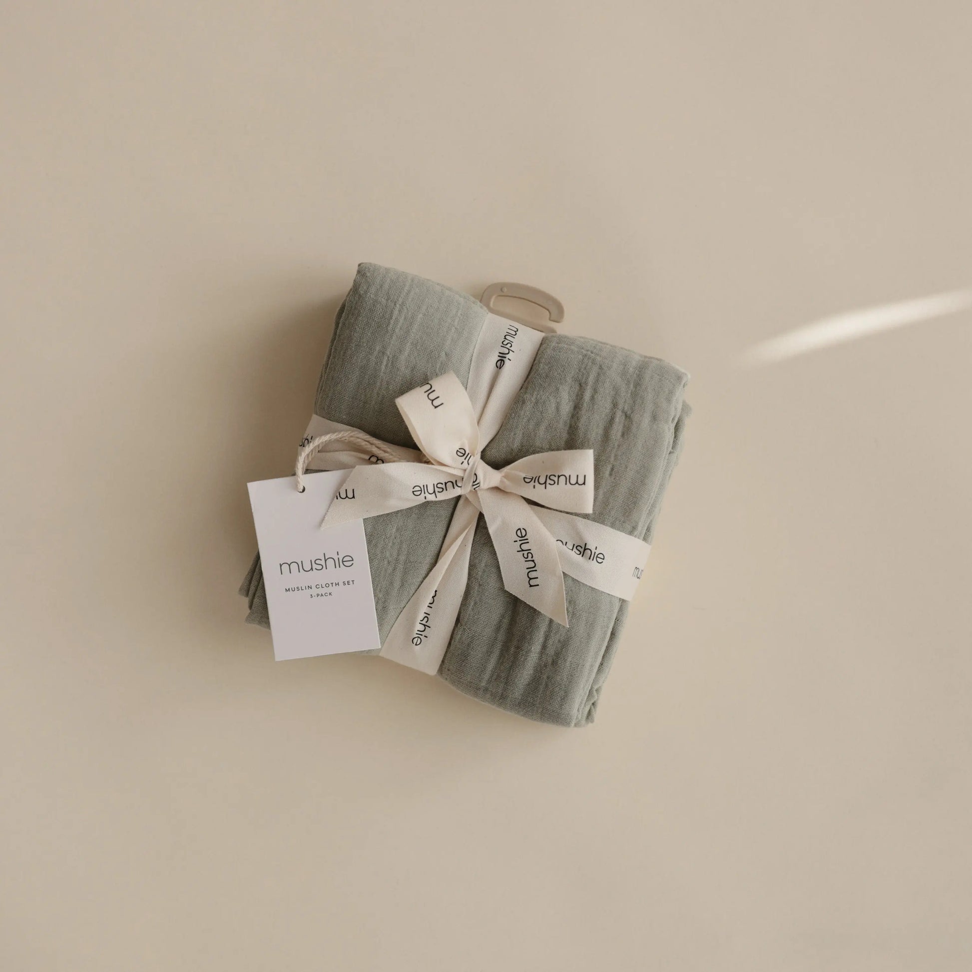 Organic Cotton Muslin Cloths 3 Pack Extra Soft Versatile Nursery Essentials Mushie
