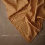 Mushie organic cotton muslin cloths 3-pack, natural and soft baby essentials.