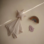 Mushie Star Lovey Blanket Made From 100 Percent Organic Cotton Soft Colors - Home & Garden > Linens & Bedding > Bedding > Blankets Blanket