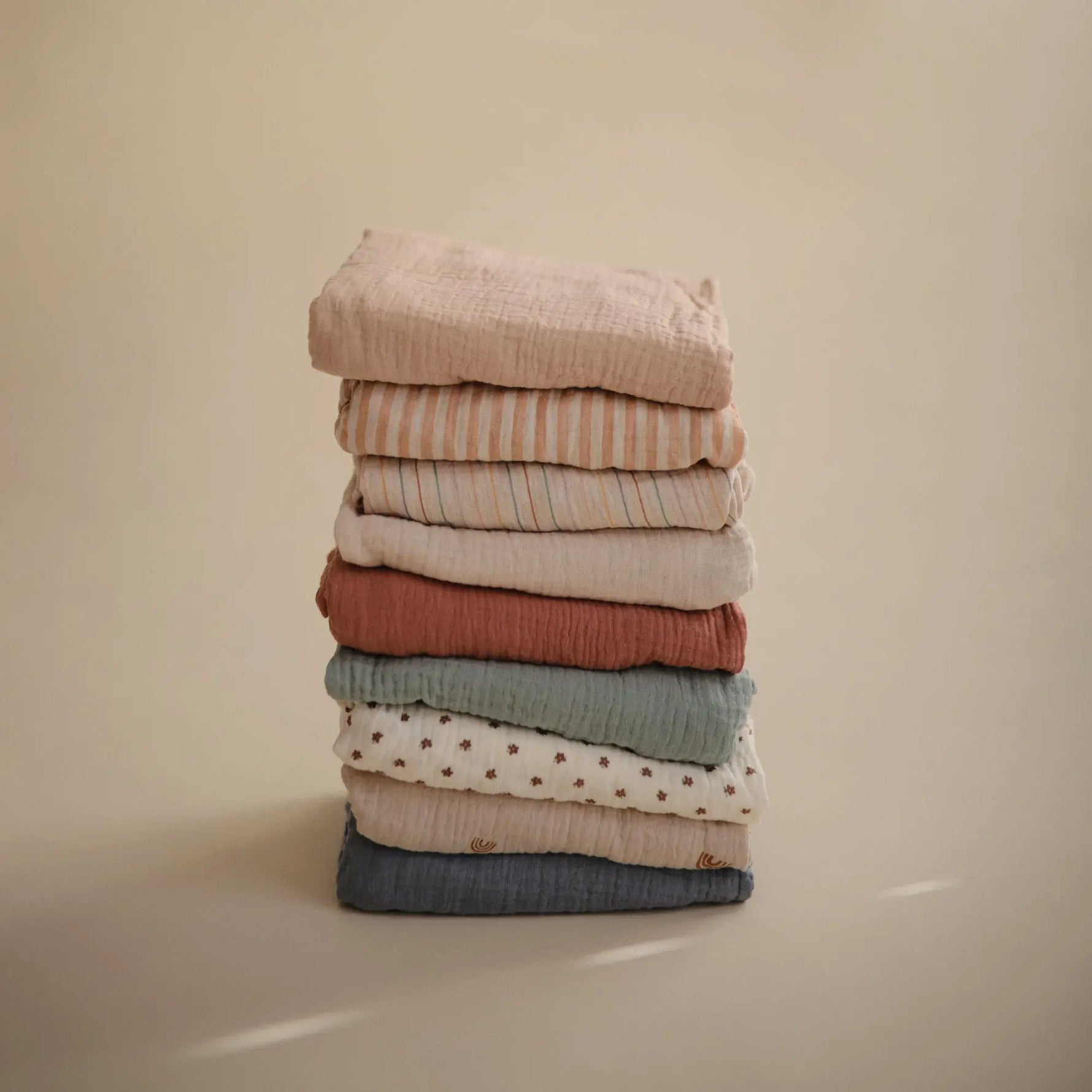 Mushie Extra Soft Muslin Changing Pad Cover 100 Percent Cotton Breathable and Cozy Design - Baby & Toddler > Diapering > Changing Mat & Tray Covers Changing Pad Cover