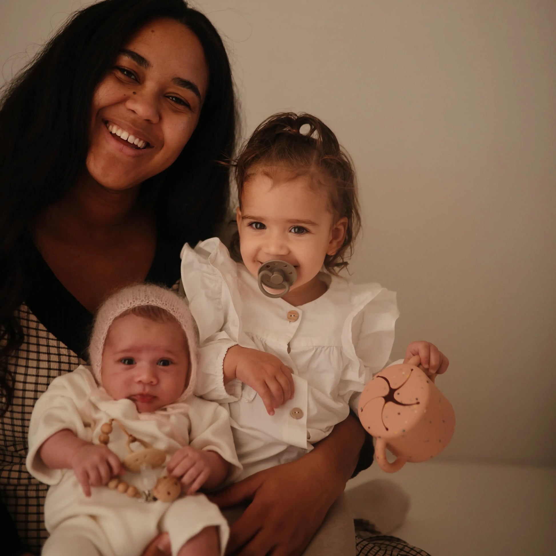 FRIGG Silicone Pacifier Four Pack for Baby Comfort with Safe Design and Soft Colors Mushie