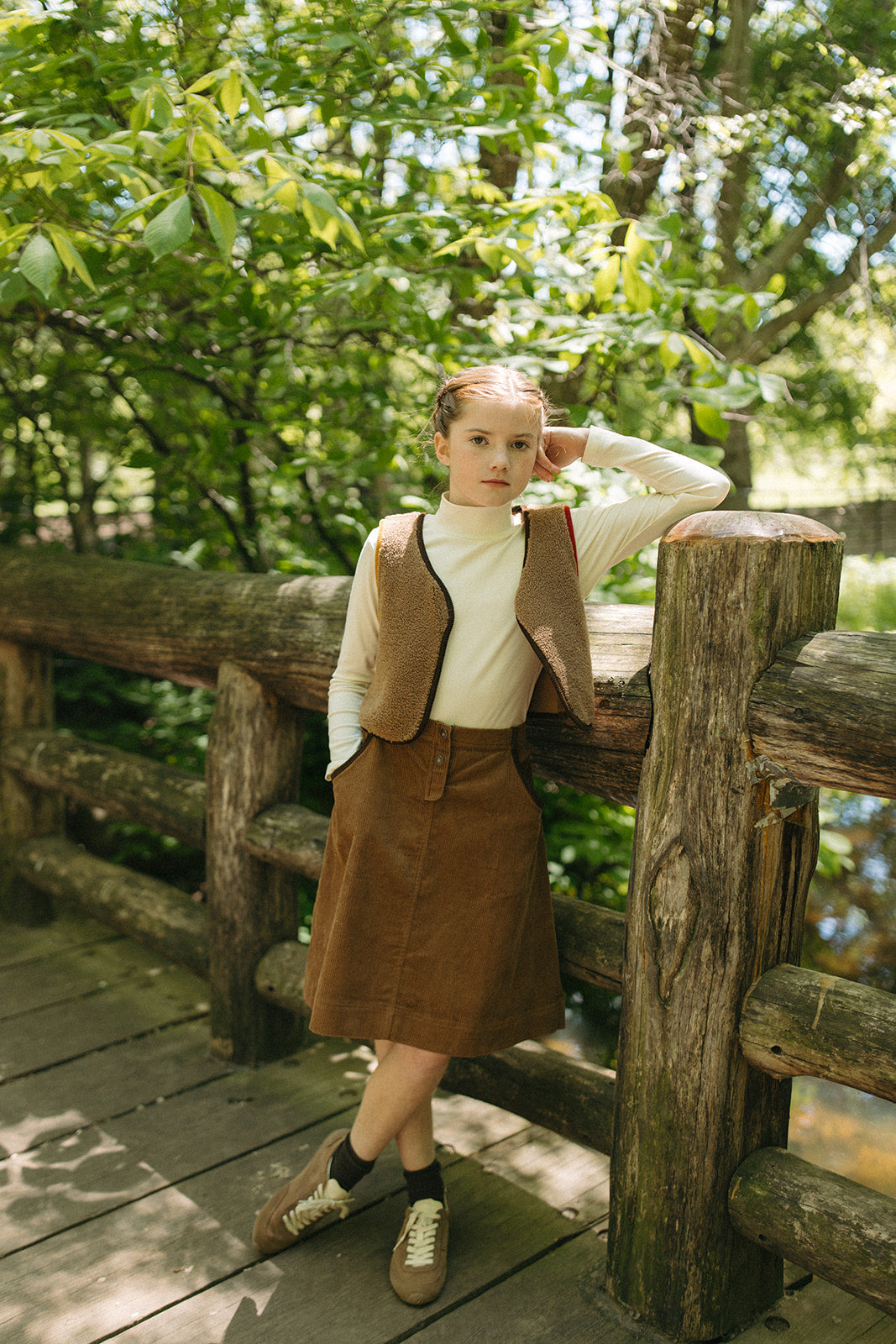 Ella Skirt - Tan by Crew Kids NY