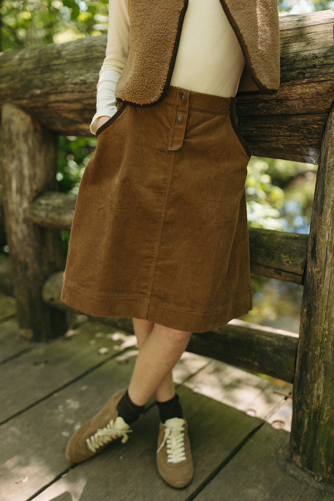 Ella Skirt - Tan by Crew Kids NY