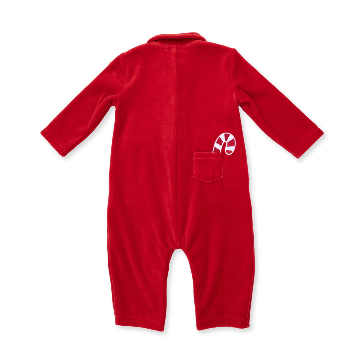 Velour Holiday Red - Velour Jumpsuit by Angel Dear