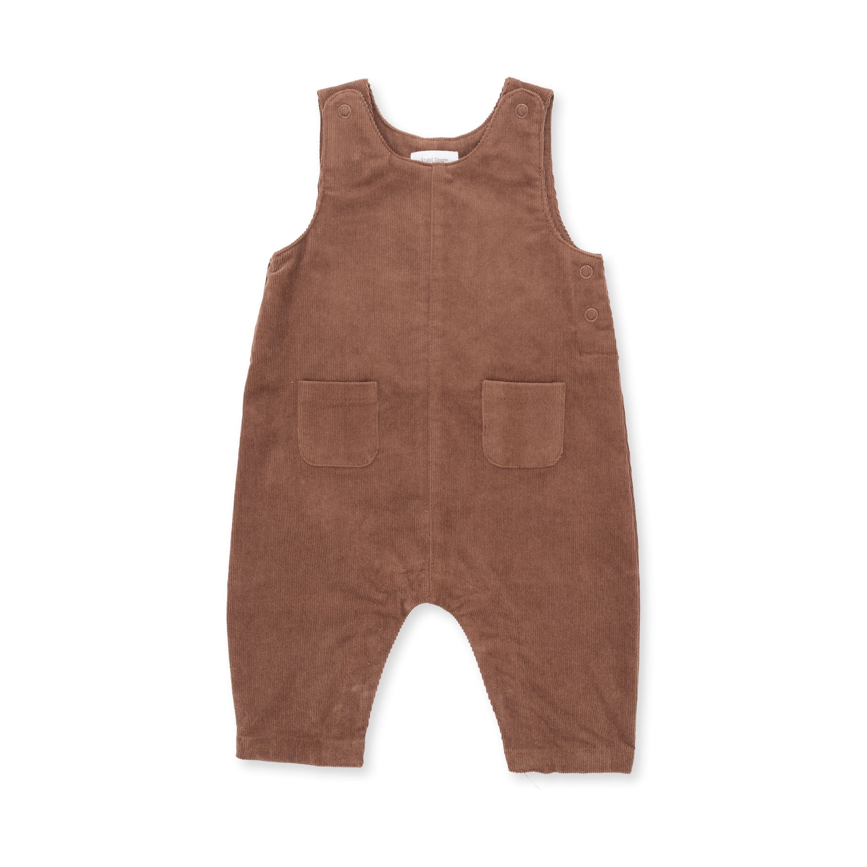 Solid Beaver Fur Corduroy - Uni Overalls by Angel Dear
