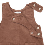 Solid Beaver Fur Corduroy - Uni Overalls by Angel Dear