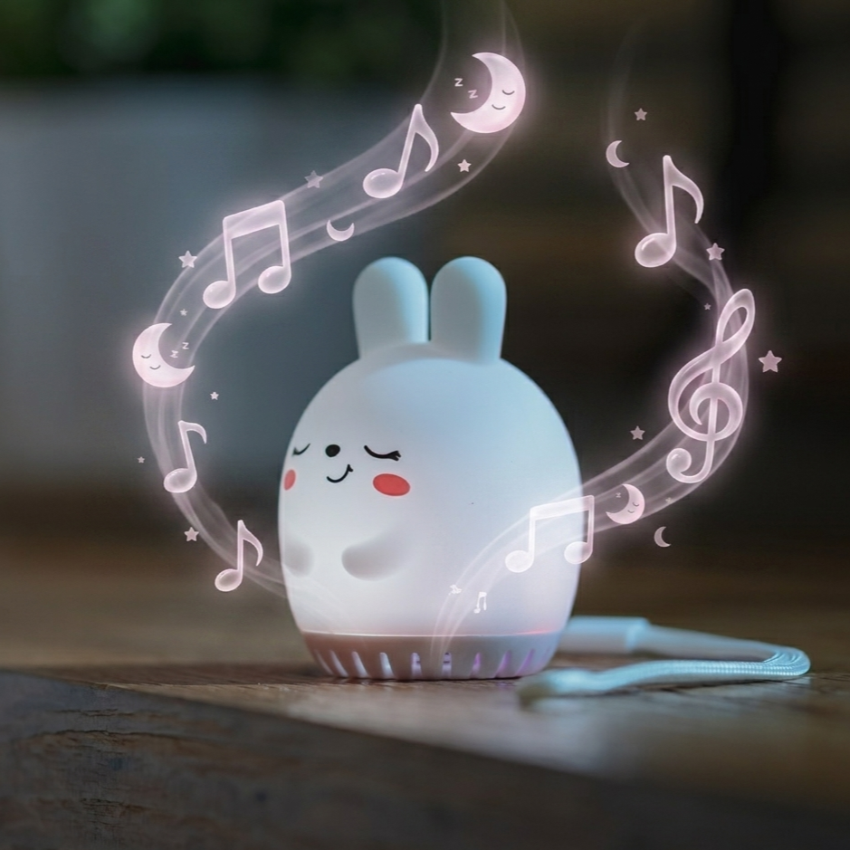 Sleeping Pal bunny sound machine night light for toddlers.