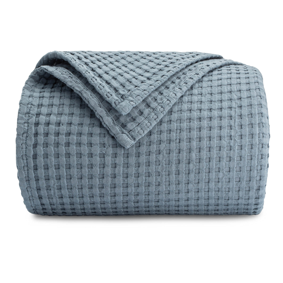 Adult Waffle Blankets in Pacific Blue - Tie | Everetts Place