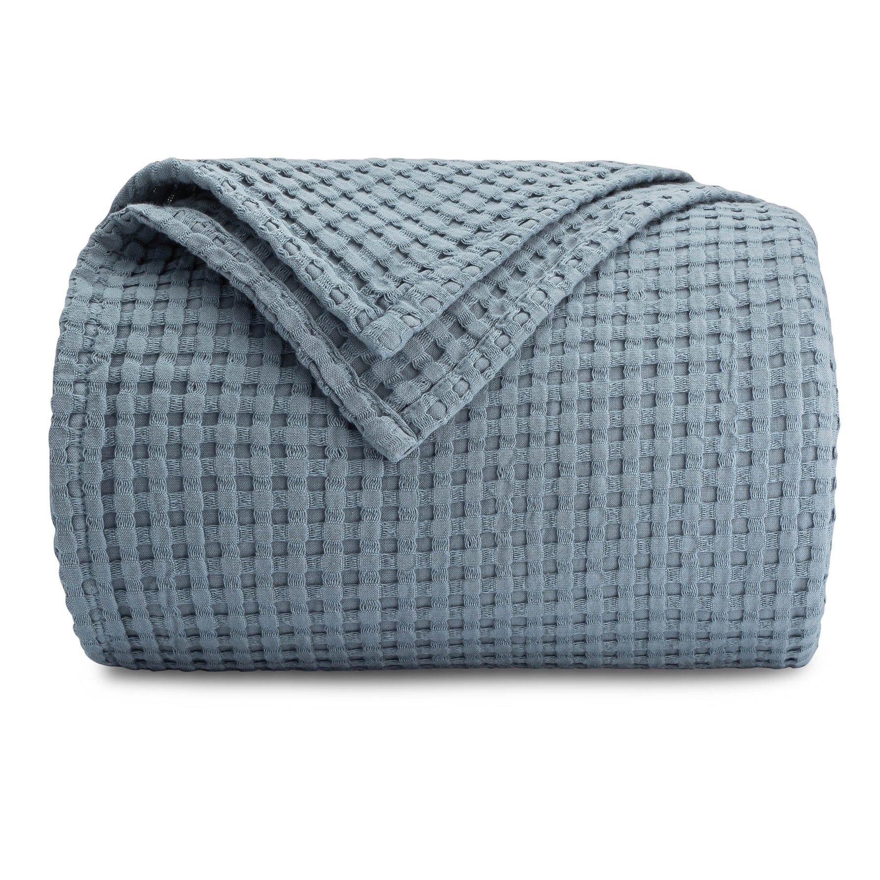 Adult Waffle Blankets in Pacific Blue - Tie | Everetts Place
