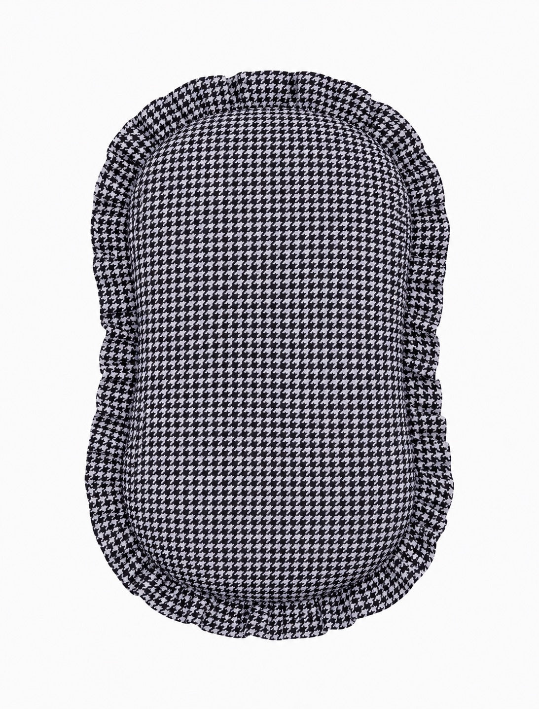 Black White Houndstooth Baby Lounger Cover by Little Mae & Co