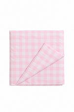 Light Pink Checkered Crib Quilted Blanket by Little Mae & Co