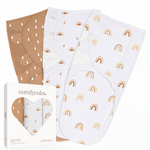 Easy Swaddle Blankets in Rainbow Bohemian, Pack of 3 by Comfy Cubs at Everetts Place