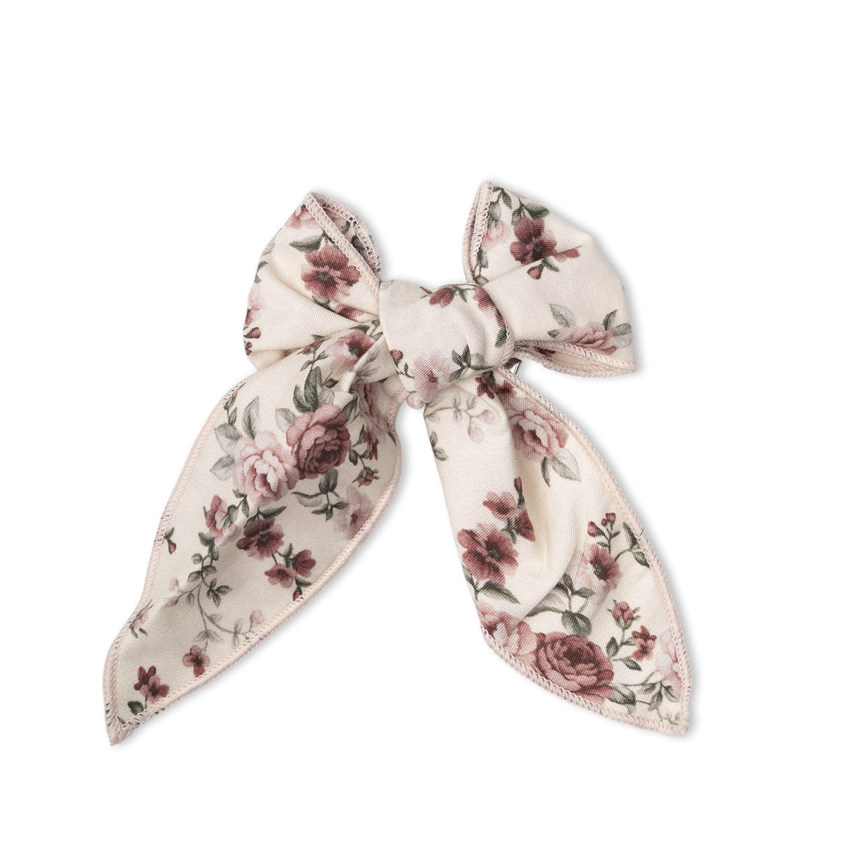 Organic Bow Clip - Wildrose by Makemake Organics