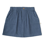 Organic Corduroy Skirt - Navy by Makemake Organics