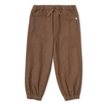 Organic Twill Joggers Pants - Brown by Makemake Organics