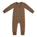 Organic 2-Way Zip Romper - Chestnut Bloom by Makemake Organics