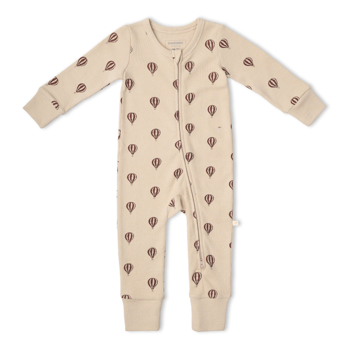 Organic 2-Way Zip Romper - Ballon Voyage by Makemake Organics