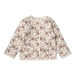 Organic Quilted Buttoned Jacket - Wildrose by Makemake Organics