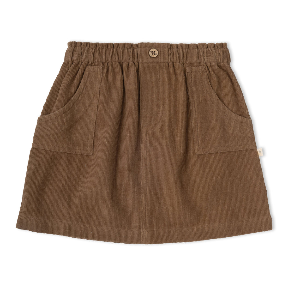 Organic Corduroy Skirt - Brown by Makemake Organics