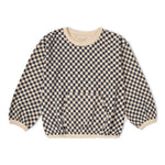 Organic Tee & Pant Slouch Set - Midnight Check by Makemake Organics