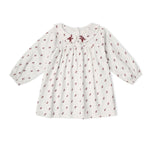 Organic Peter Pan Collar Dress - Forest Scatter by Makemake Organics