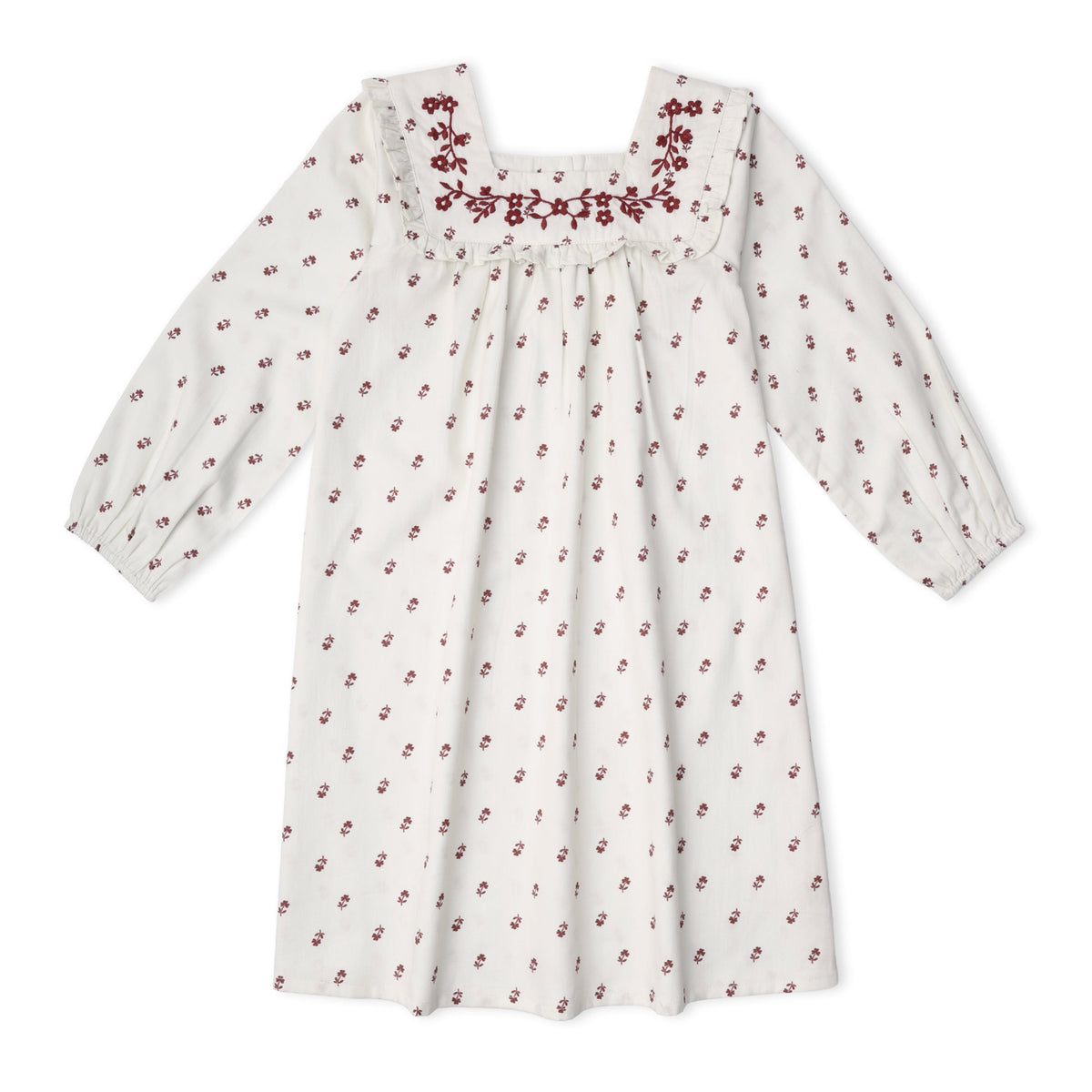 Organic Twill Dress - Forest Scatter by Makemake Organics