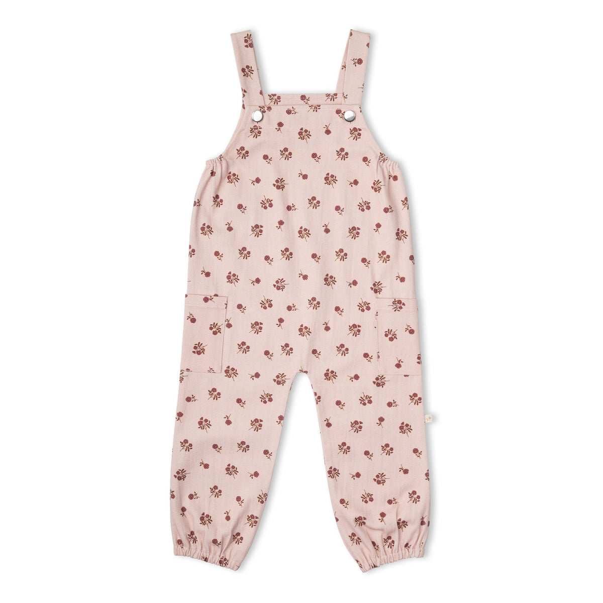 Organic Twill Overalls - Rosebud by Makemake Organics