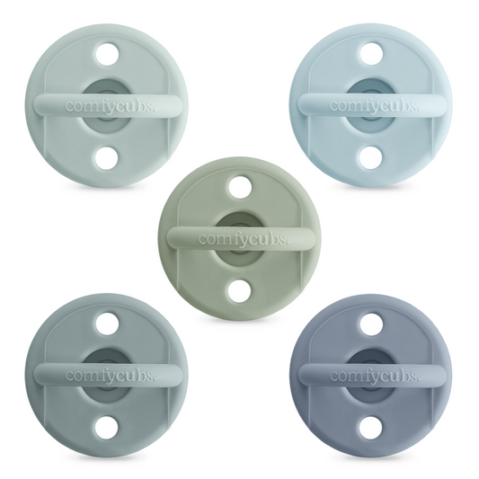 Comfy Cubs Multicolor Boy Pacifiers 5 Pack Silicone Nipple Comfy Cubs Everetts Place: Online Boutique
