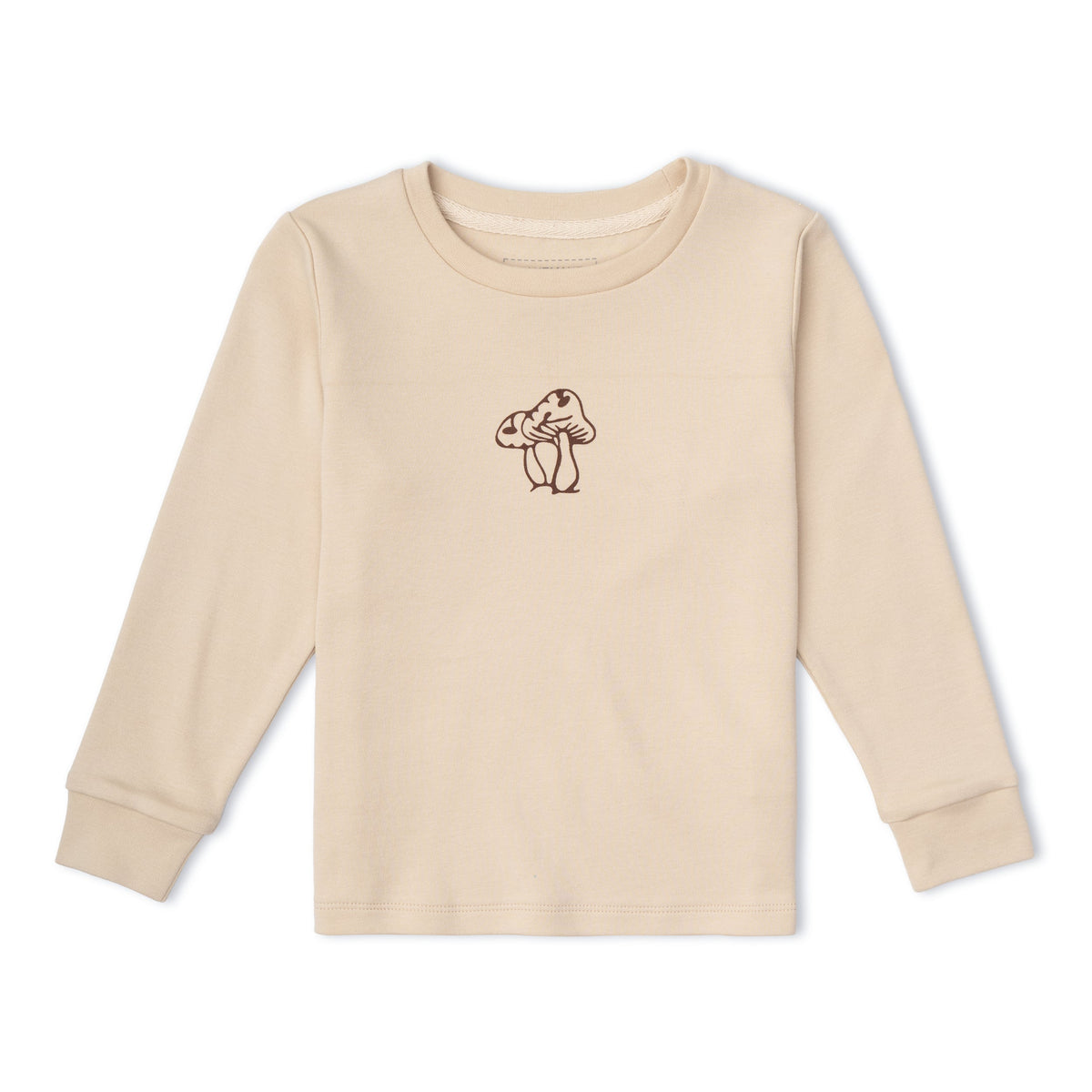Organic Long Sleeve Tee - Mushroom by Makemake Organics