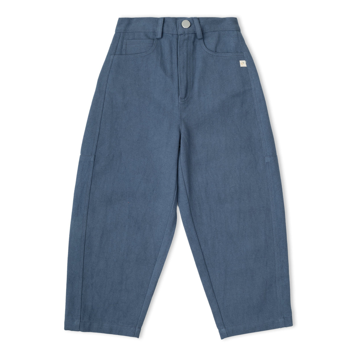 Organic Twill Barrel Pants - Navy by Makemake Organics