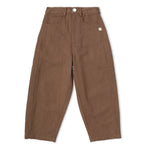 Organic Twill Barrel Pants - Brown by Makemake Organics