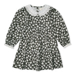 Organic Collar Tiered Dress - Twilight Meadow by Makemake Organics