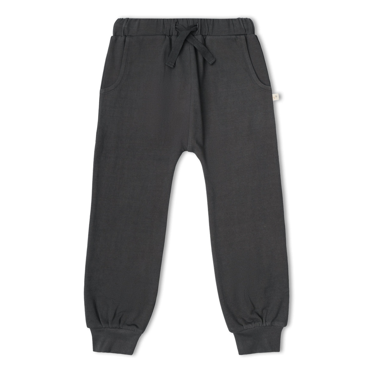 Organic Fleece Jogger Pants - Charcoal by Makemake Organics
