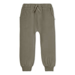 Organic Fleece Jogger Pants - Olive by Makemake Organics