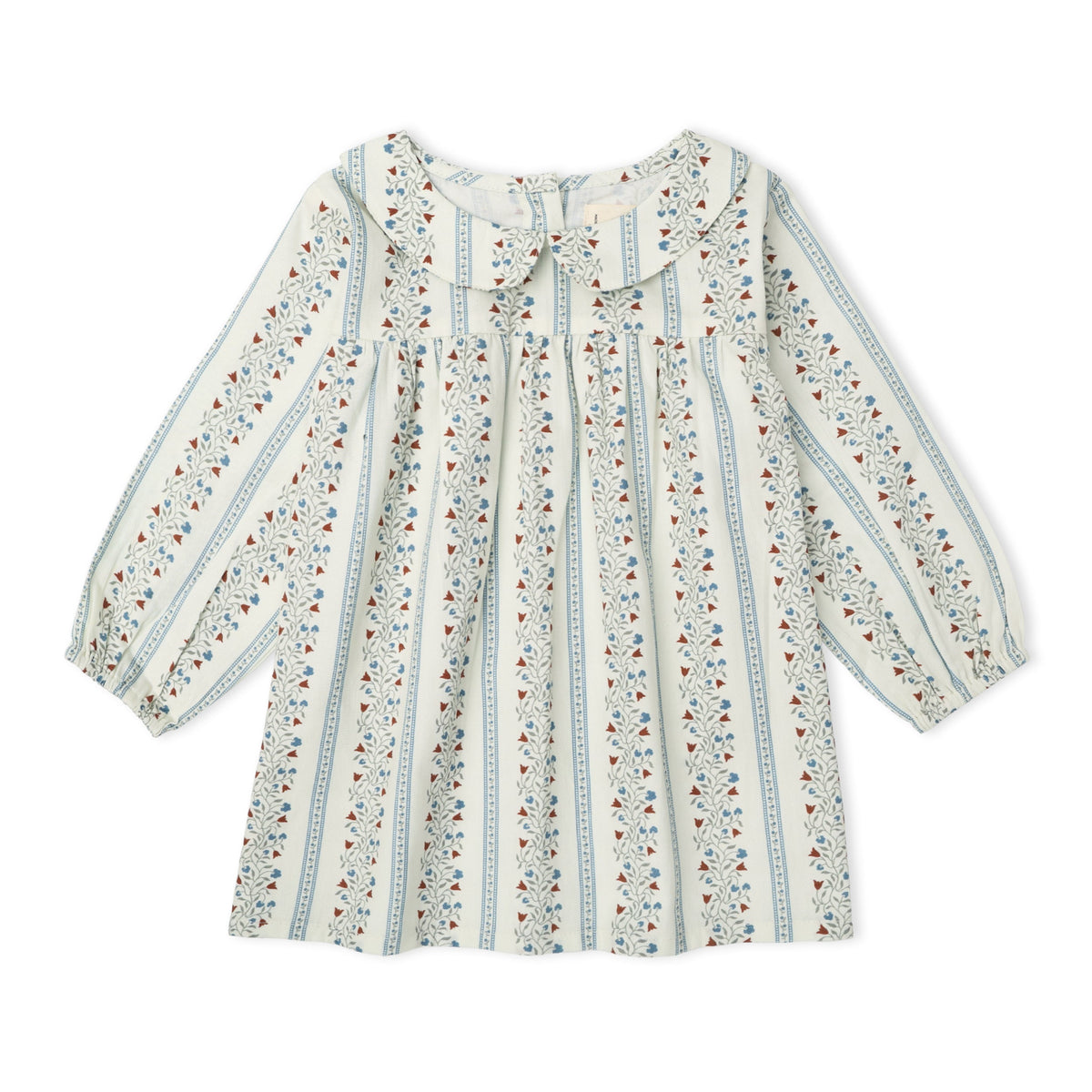 Organic Peter Pan Collar Dress - Vine Trail by Makemake Organics