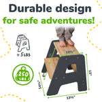 Solid Hardwood 2-Step Toddler Step Stool by Ocodile.com