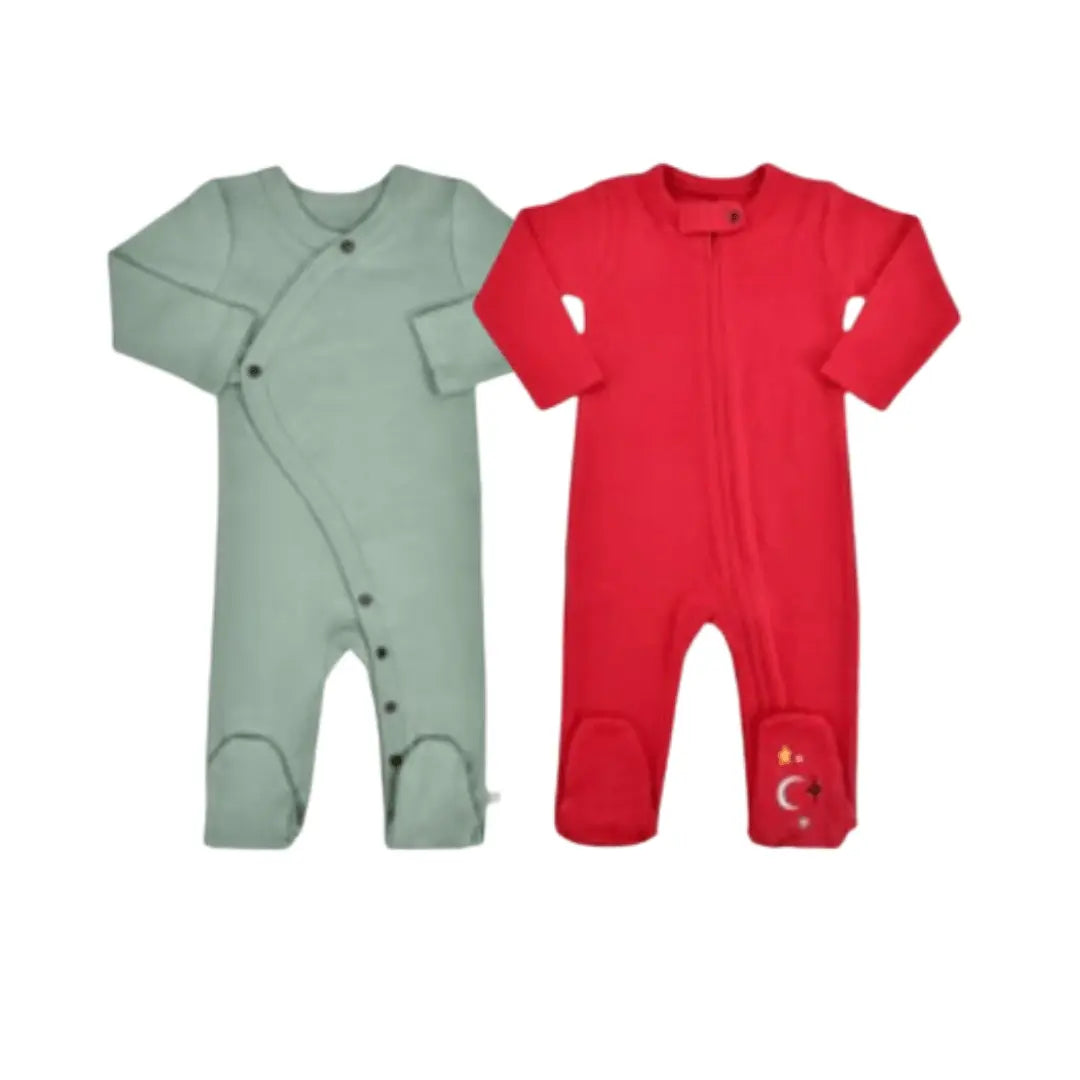 2 pc.  footie set | Red and Green - Baby & Toddler Clothing, Baby Products, One-piece garment, Clothing | Everetts Place