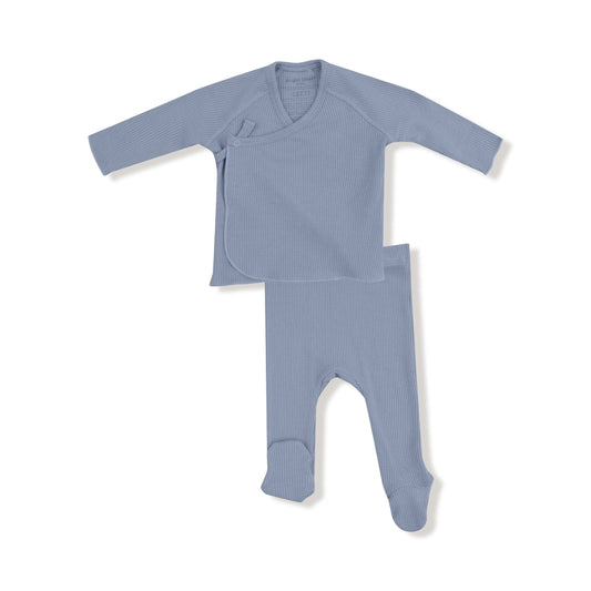 2 Piece Long Sleeve Kimono Footed Pant Baby Set Cozy Angel Dear Everetts Place: Online Boutique
