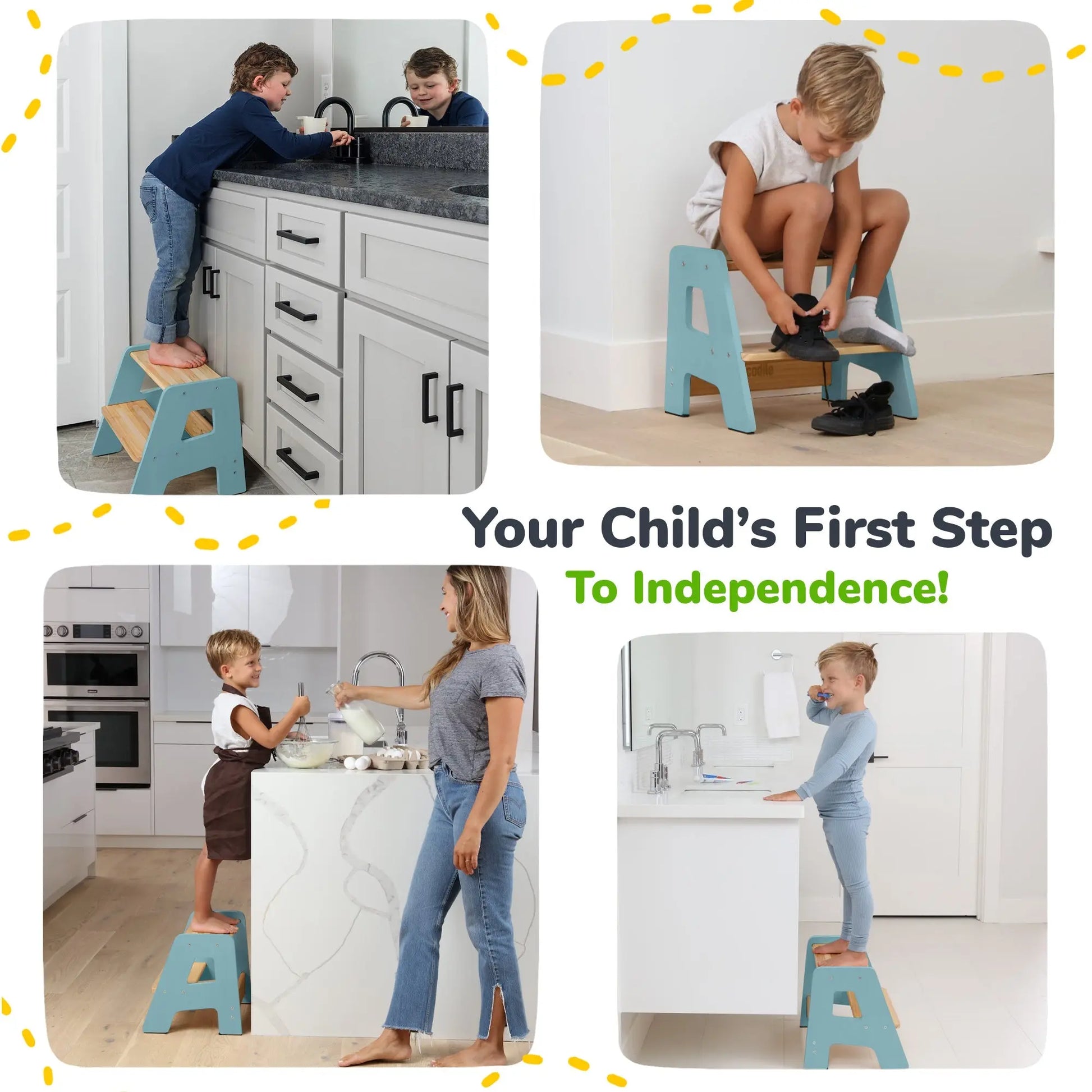 2-Step Stool for Kids Ocodile.com