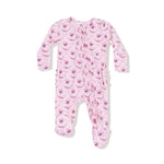 Angel Dear 2 Way Ruffle Zipper Footie Soft Bamboo Viscose for Baby - Apparel & Accessories > Clothing > Baby & Toddler Clothing > Baby & Toddler Sleepwear 128