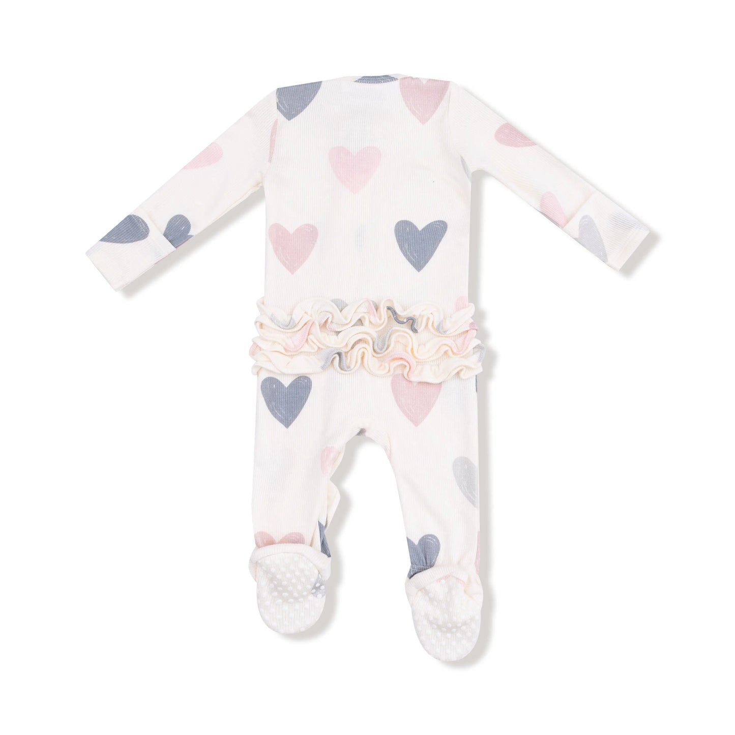 2 Way Ruffle Zipper Footie by Angel Dear for Baby Collection Angel Dear Everetts Place: Online Boutique