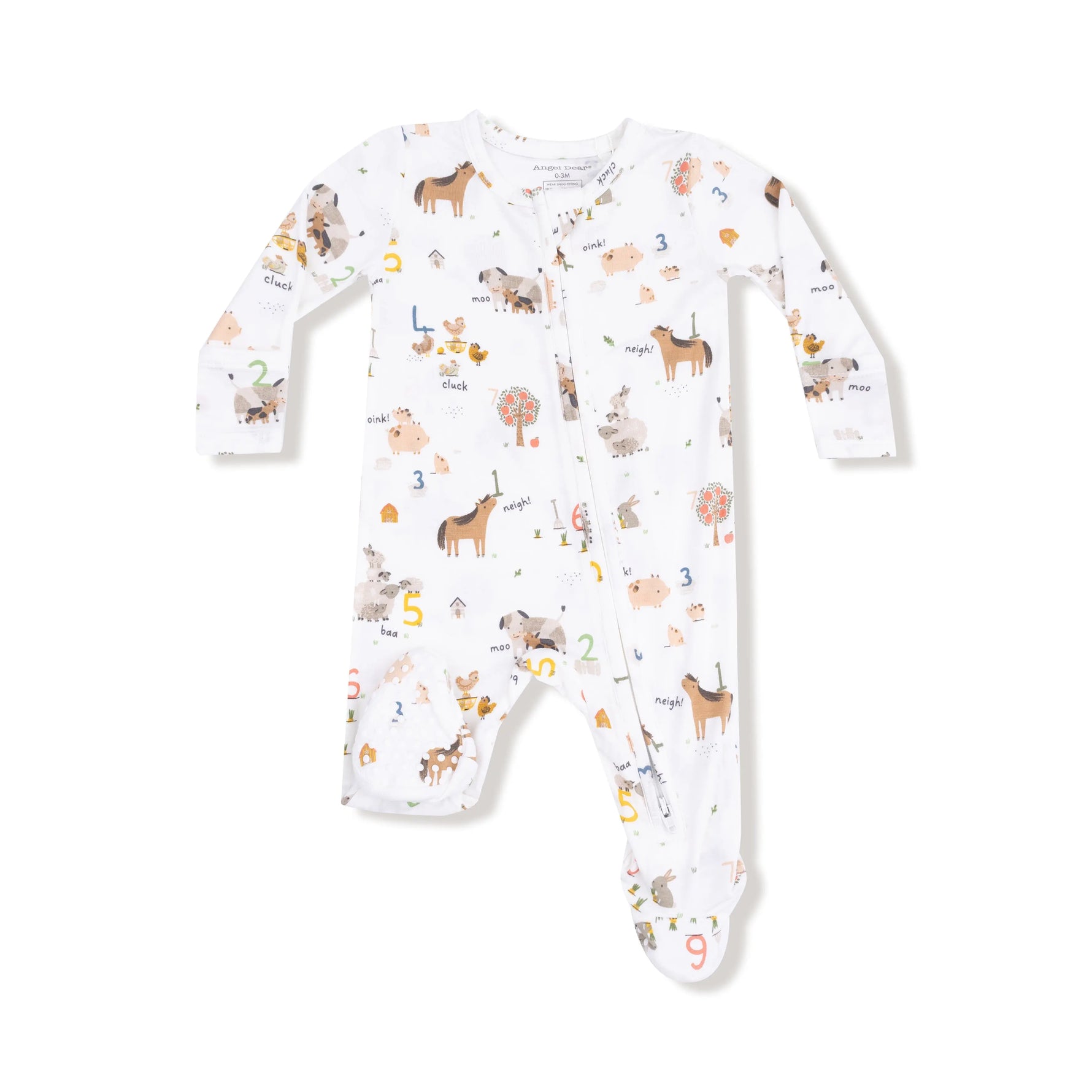 Angel Dear 2 Way Zipper Footie Baby Sleepwear Angel Dear Signature - Apparel & Accessories > Clothing > Baby & Toddler Clothing > Baby & Toddler Sleepwear 651